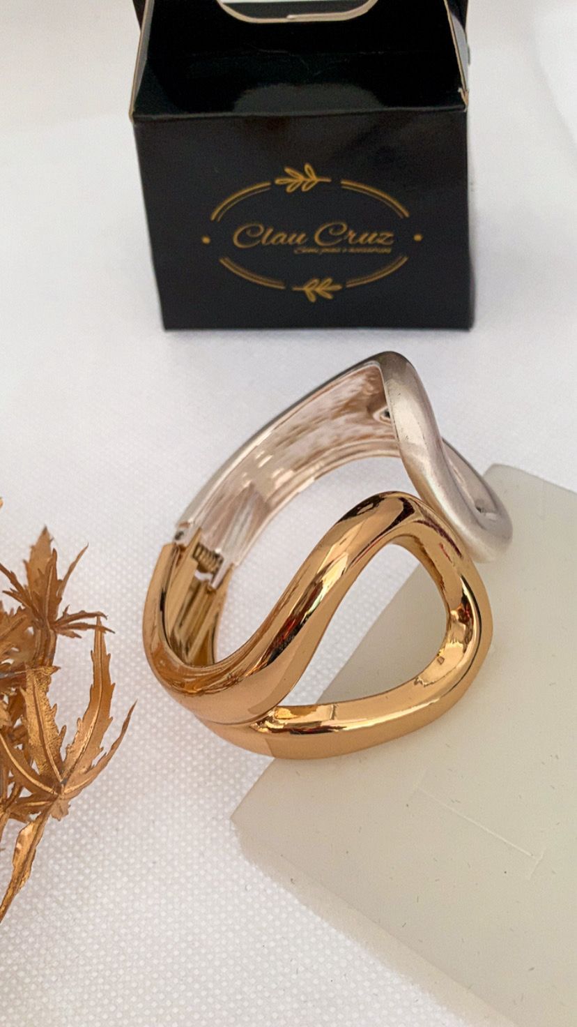 Maxi Bracelete Liso em 2 banhos