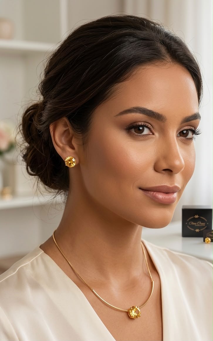 Conjunto Ponto de Luz Amarelo Citrino - Imagem 2