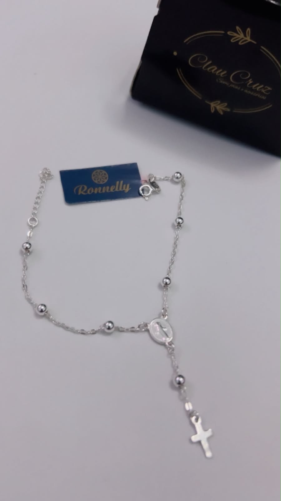 Pulseira de Prata Terço